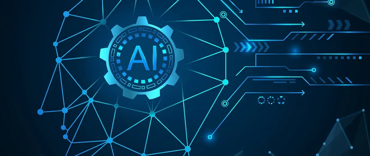 Abstract illustration of AI analyzing market data